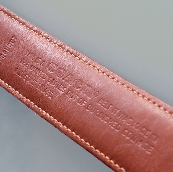 Coach. Leather belt. - Picture 10 of 12